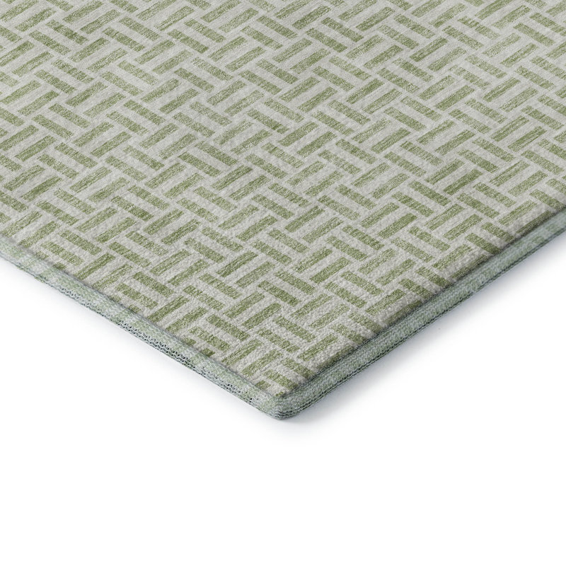 Tapis en aloès Prisco lavable à la machine de qualité supérieure, Rectangle 1 pi 8 po x 2 pi 6 po