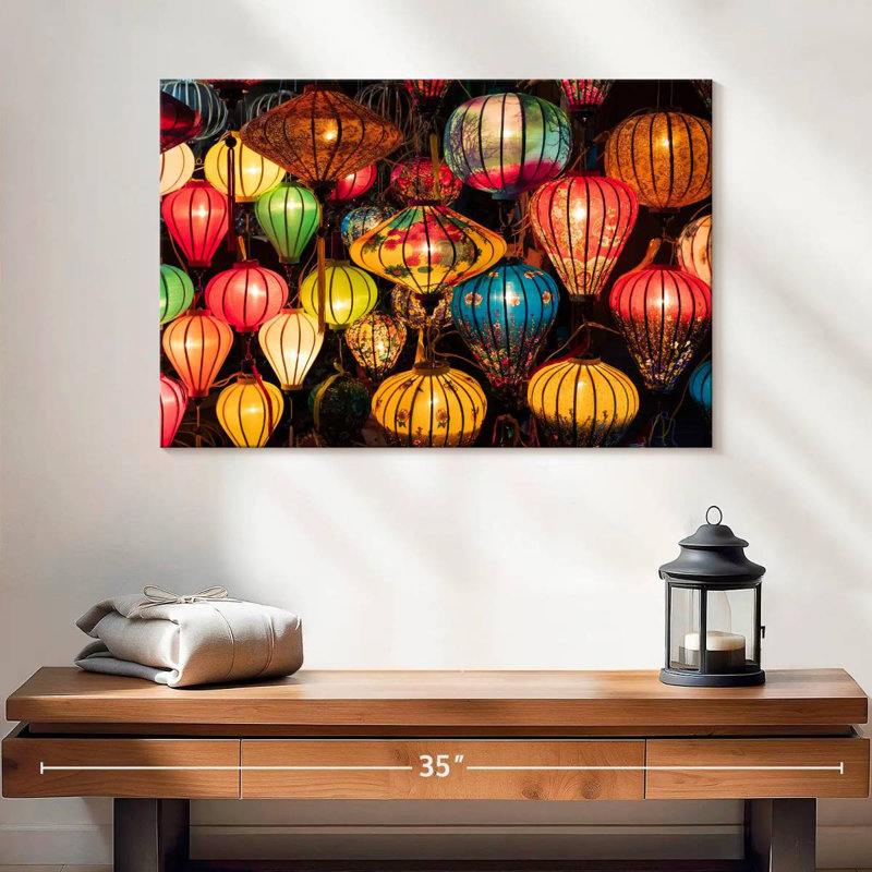 Kerner Glowing Chinese Lanterns, 16" H x 24" W