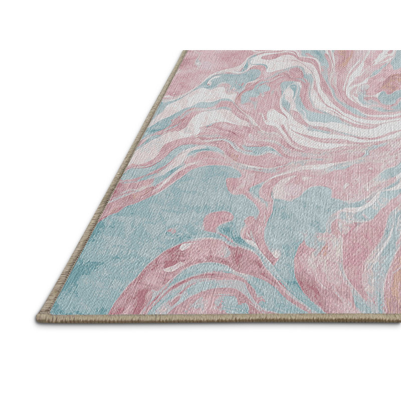 Machine Washable Beige Area Rug, Round 7'