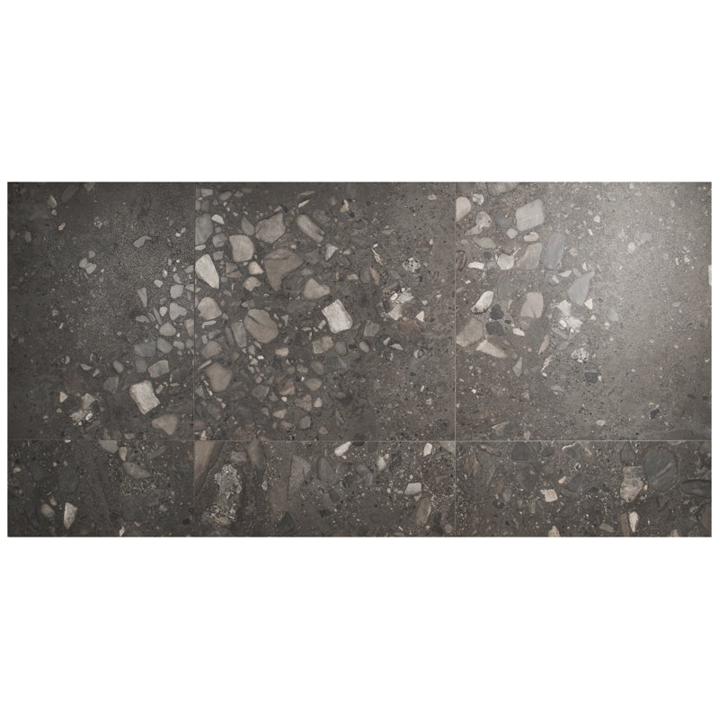 Piccoli Grande Semi-Polished Porcelain Tile, Gray