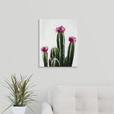 " Colorful Cactus VI " by Sydney Edmunds Painting Print