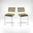 Julius Elegant Faux Leather Counter Stool with Breathable Rattan Back, Set of 2 for Home and Commercial Use-44018135