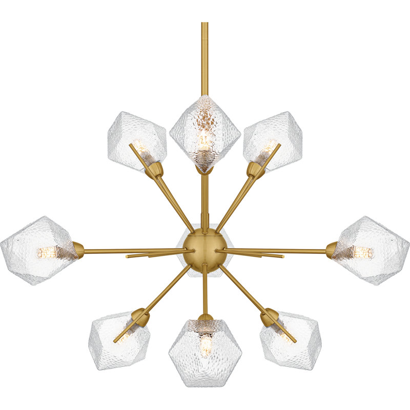 Albro Chandelier, Brushed Gold