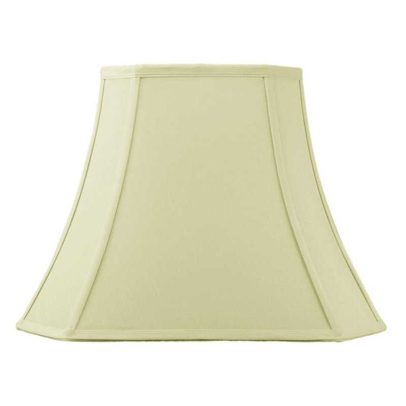 Abat-jour cloche en soie / shantung H 12 po x l 16 po (à visser), Coquille d'oeuf