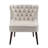 Kaleesi Velvet Slipper Chair with Rubberwood Legs-240520319