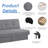 Twin 70'' Upholstered Convertible Sofa