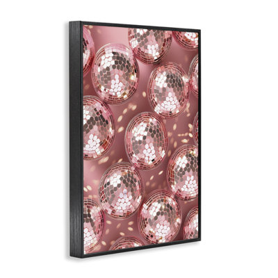Giclée encadrée à motif de boule disco, design par LSR Design Studio