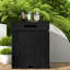 Table de patio durable avec rangement caché Mgo, style moderne pour l'extérieur
