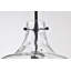 Luminaire suspendu en verre transparent