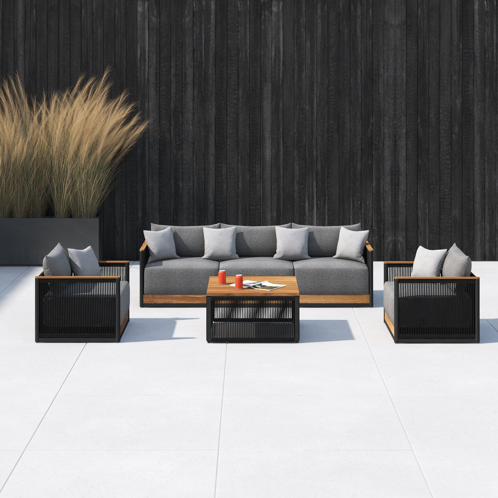 Bryshere 5 - Person Patio Seating Group