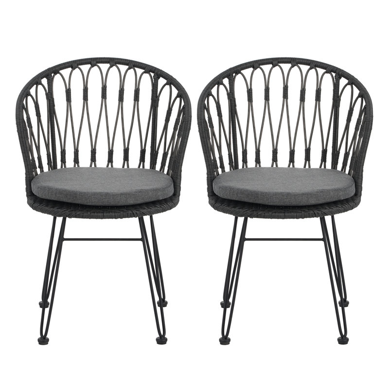 TAVON CHAIR, 2PCS avec 2 coussins, gris