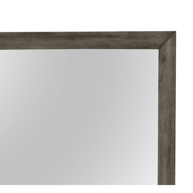 Miroir mural chic Chic, Gris, 39 po x 35 po, Rectangulaire