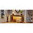 Farmhouse Console Table With Vertical Slat Legs - Sofa Table Behind Couch, Rustic Brown Entryway Table For Hallway, Living Room & Small Spaces