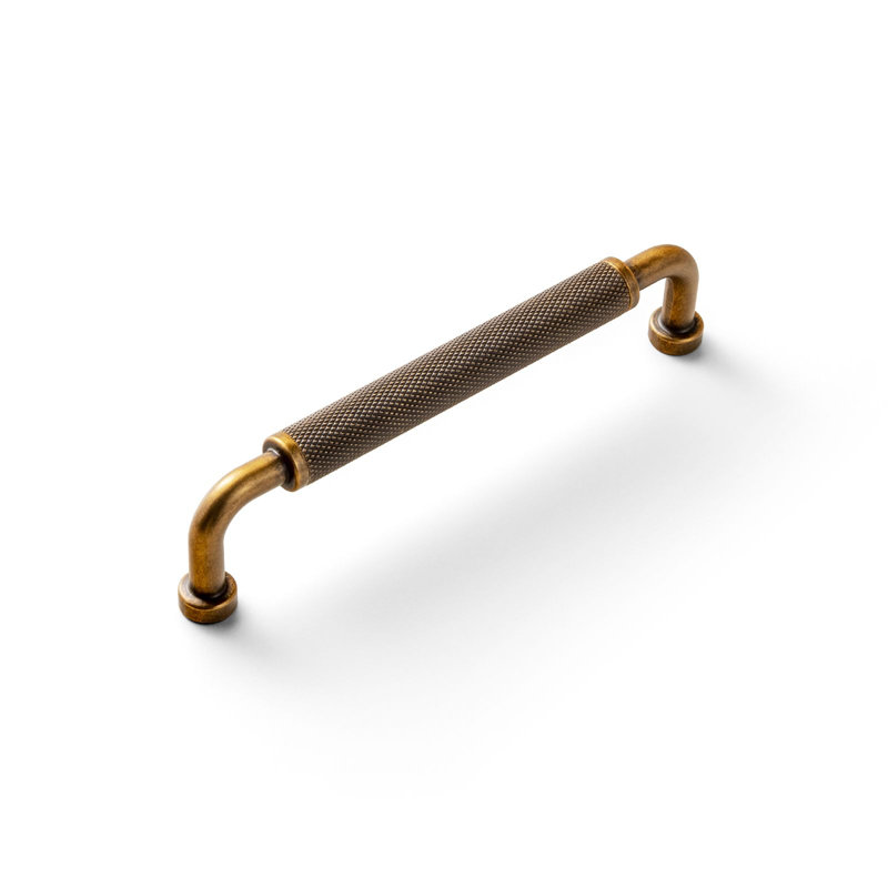 Poignée barre antidérapante en filet, 5", Laiton antique