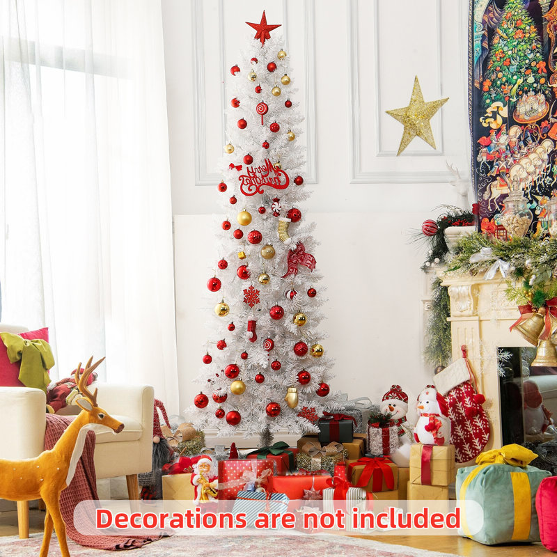 Arbre de Noël artificiel 6 pi avec 250 lumières DEL préinstallées