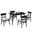 Une table et 4 chaises rembourrées-1128252355-1128252359-1128252357
