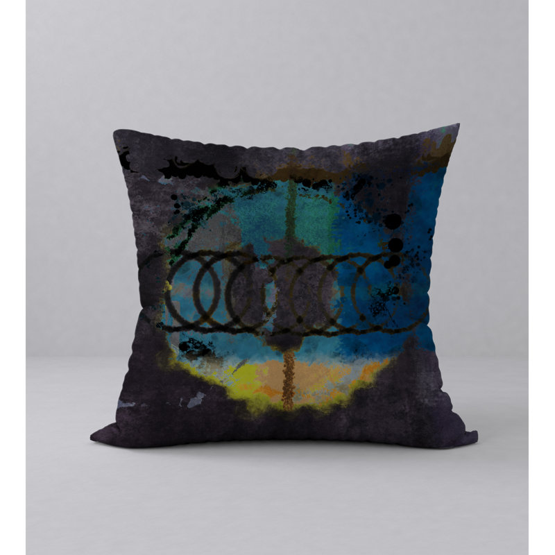  Housse et insert de coussin carré tendance à la mode, 18" x 18"