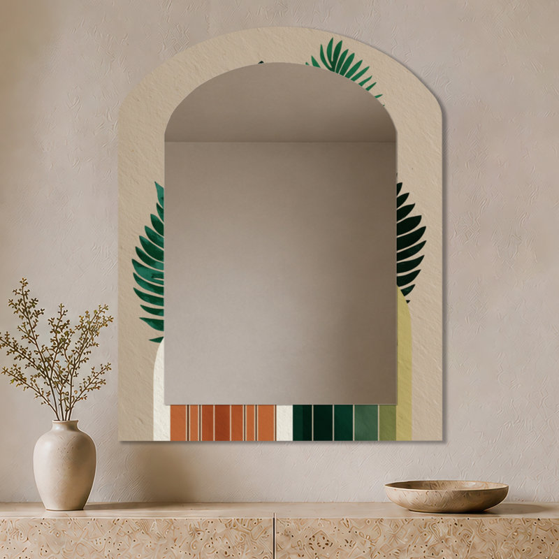 Miroir mural Mid-Century, 43 po x 33 po