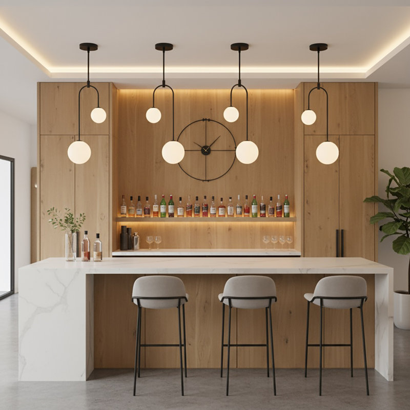 Comet 2 - Light Semi Matte Black Unique/Statement Pendant