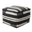 Repose-pieds 18 po noir 100% coton