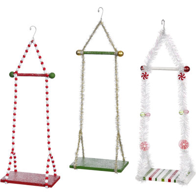 Single Elf Swing, Medium - 9X18 Inches -Set Of 3