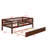 Wood Daybed With Trundle And Fence Guardrails-1840544084