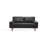 Aisha 70" Faux Leather Square Arm Loveseat-91527612