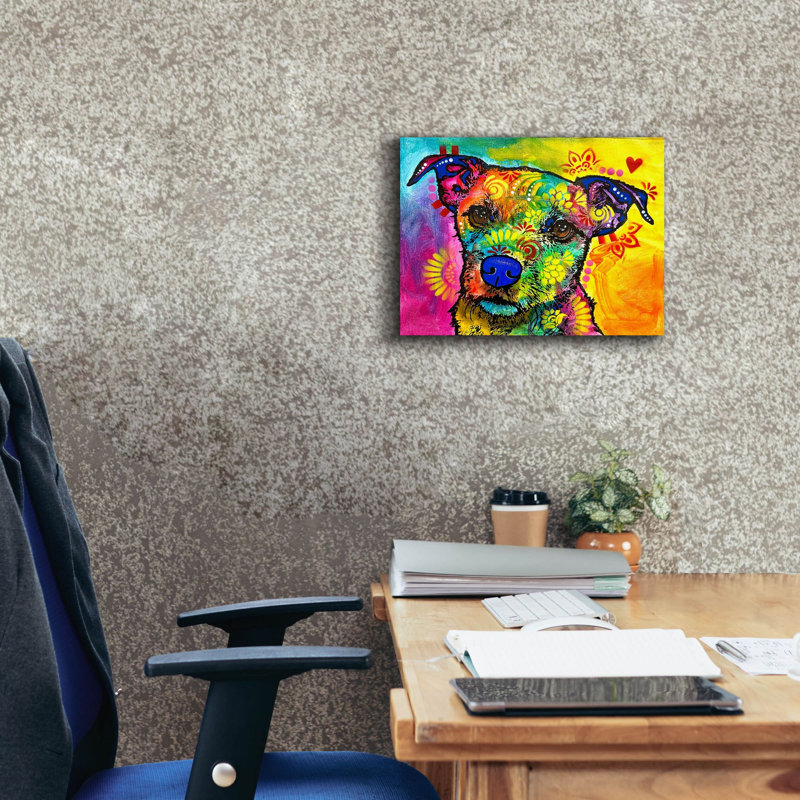«I Will Follow You Around The Whole House» par Dean Russo, art mural sur toile, H 12 po x l 16 po x P 0,75 po