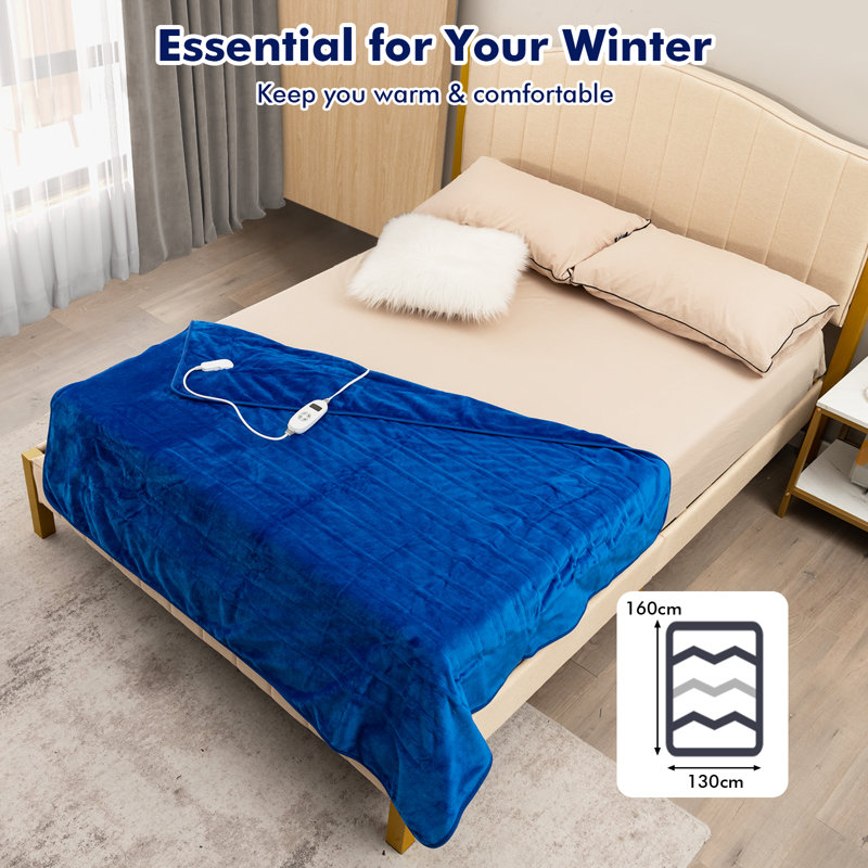 Adilen Heated Blanket with Fringe