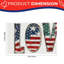 Nappe festive avec drapeaux festifs, 60 x 120 pouces
