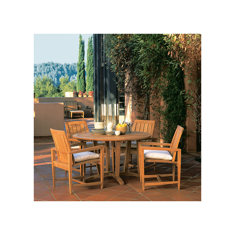 Amalfi Outdoor Round Teak Dining Table
