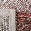 Tapis gris / rouille en laine tissé à la main-936422343