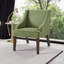 Fauteuil en tissu avec pieds en bois massif UnaNoxa-1744341959