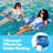 Foldable dual-purpose backrest floating platform - water-based recreational reclining chair floating bed sofa-113826241