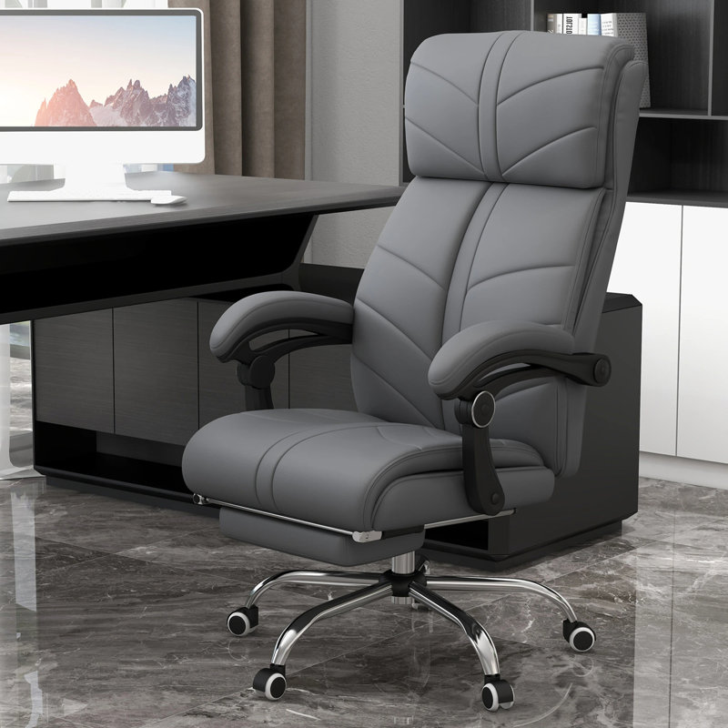 Fauteuil de bureau de direction avec 4 vibrations, Gris