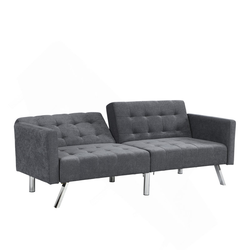 Canapé-lit Canapé-lit convertible pliant gris foncé