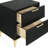 Black 2-Drawer Rectangular Nightstand-1906713553