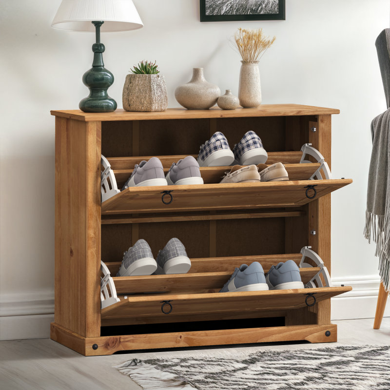 Bayhills Rectangle Accent Cabinet, Brown, Black
