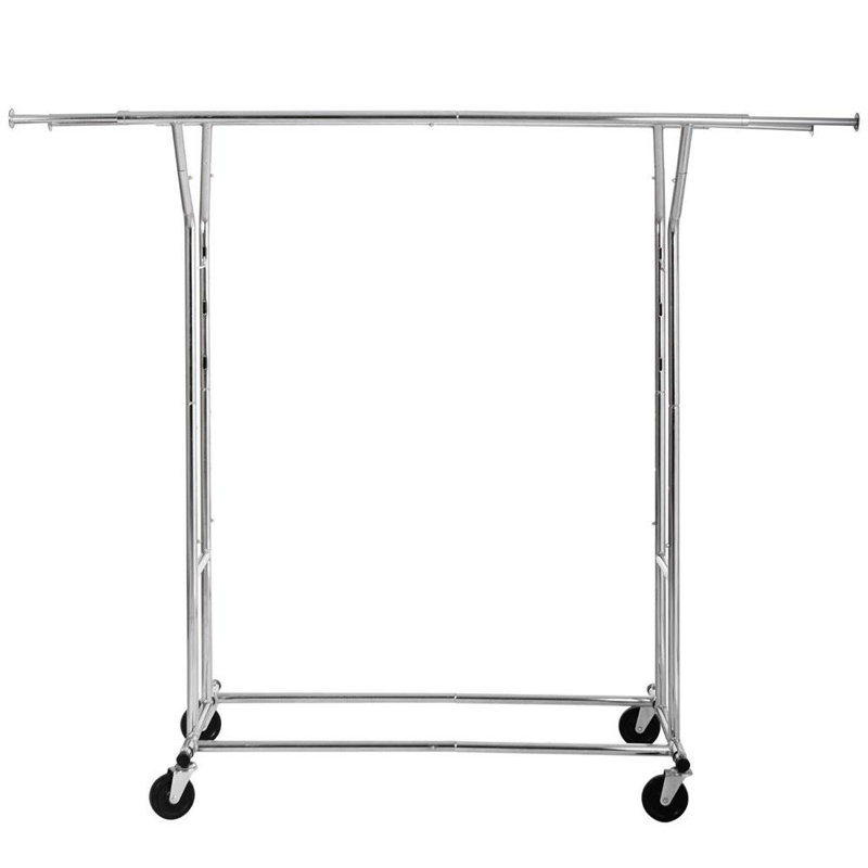 Witmer 51'' Steel Rolling Clothing Rack