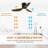 Kyale 40'' Ceiling Fan with LED Lights