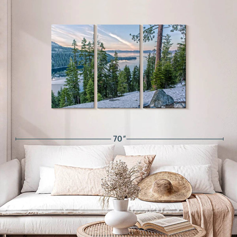 Harnek Pines le long du lac Tahoe, H 28 po x l 45 po