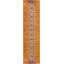Tapis à motif oriental orange / multicolore Hertzler-31131587
