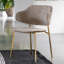 Anagha Upholstered Back Side Chair in Brown