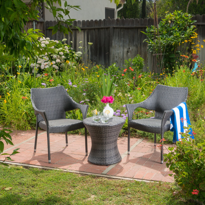 Cvetana Wicker/Rattan 2 - Person Seating Group, Gray