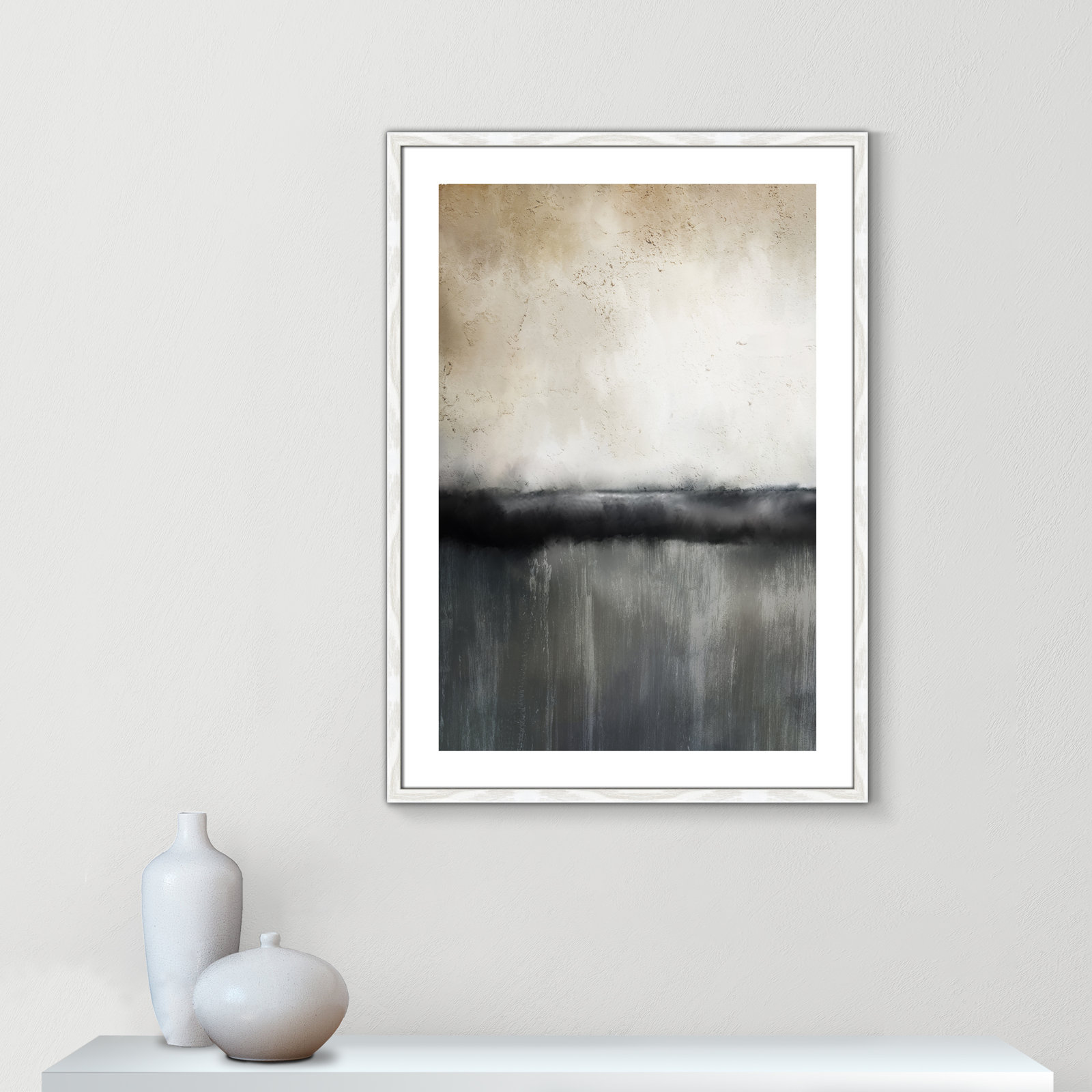Sunset by Kimberly Allen Print, Picture Framed Paper, 35.5" H x 25.5" W, Gold Bead