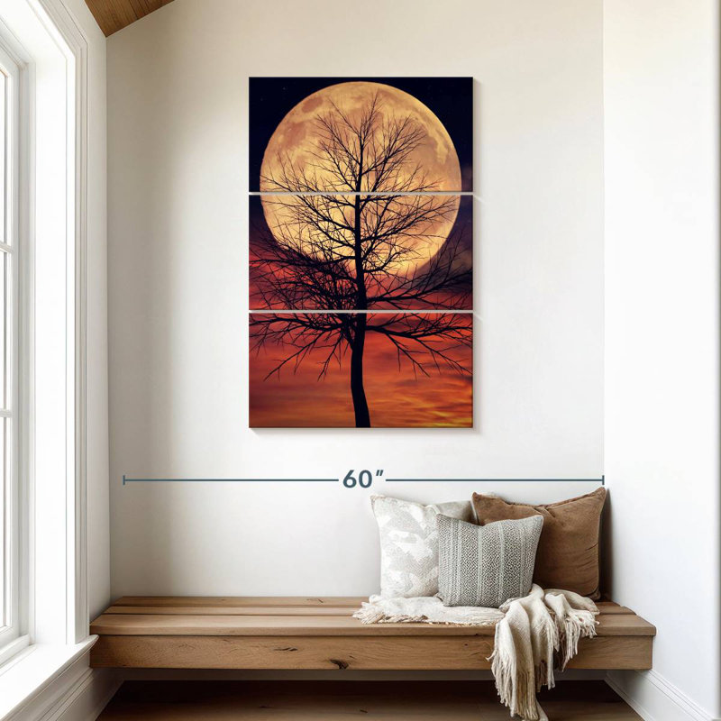 Oberle Mystic Moonlit Tree, 45" H x 28" W