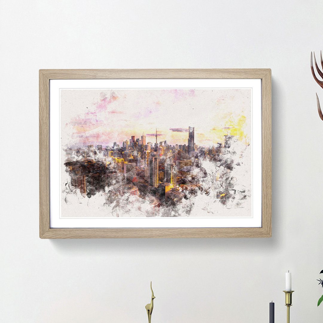 Toronto Canada Skyline - Picture Frame Painting Print