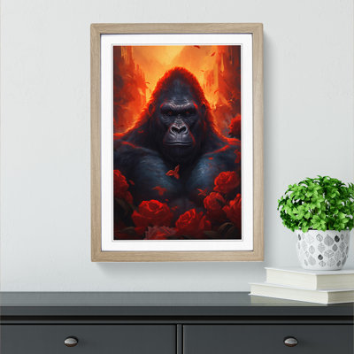 Gorilla Romanticism - Framed Print