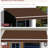 13'X8' Awning For Patio, Deck, Balcony - & Water-, Manual Crank, Coffee Brown Charming Patio 13' X 8', Deck Yard Decoration