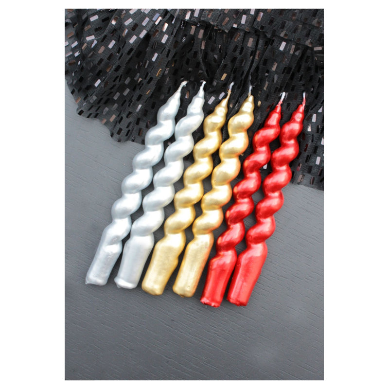 Ensemble de bougies élégantes Alessia (4 pièces), bourgogne, 3,9 x 9,8 pouces | 100% cire de paraffine avec mèches de coton | Parfait pour la décoration intérieure, la détente et les occasions spéciales, l'ambiance durable et parfumée